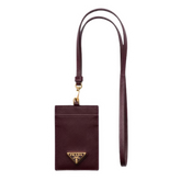 Prada Necklace Cardholder Brown
